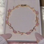 Luminous Crystal Stones Tulip Bracelet Adjustable