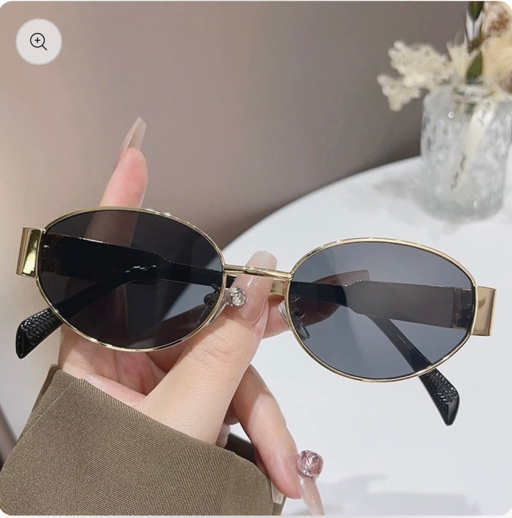 Retro Oval Sunglasses – UV400 Polarized