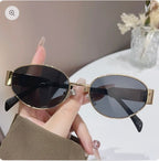 Retro Oval Sunglasses – UV400 Polarized