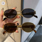 Retro Oval Sunglasses – UV400 Polarized