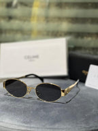 Retro Oval Sunglasses – UV400 Polarized