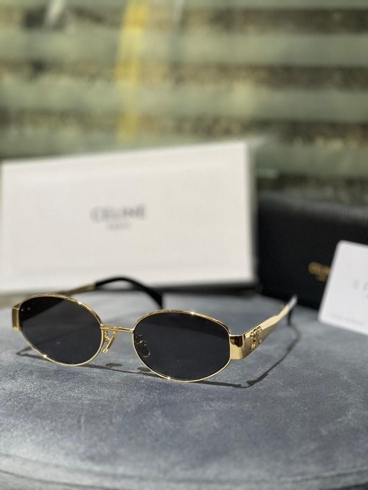 Retro Oval Sunglasses – UV400 Polarized