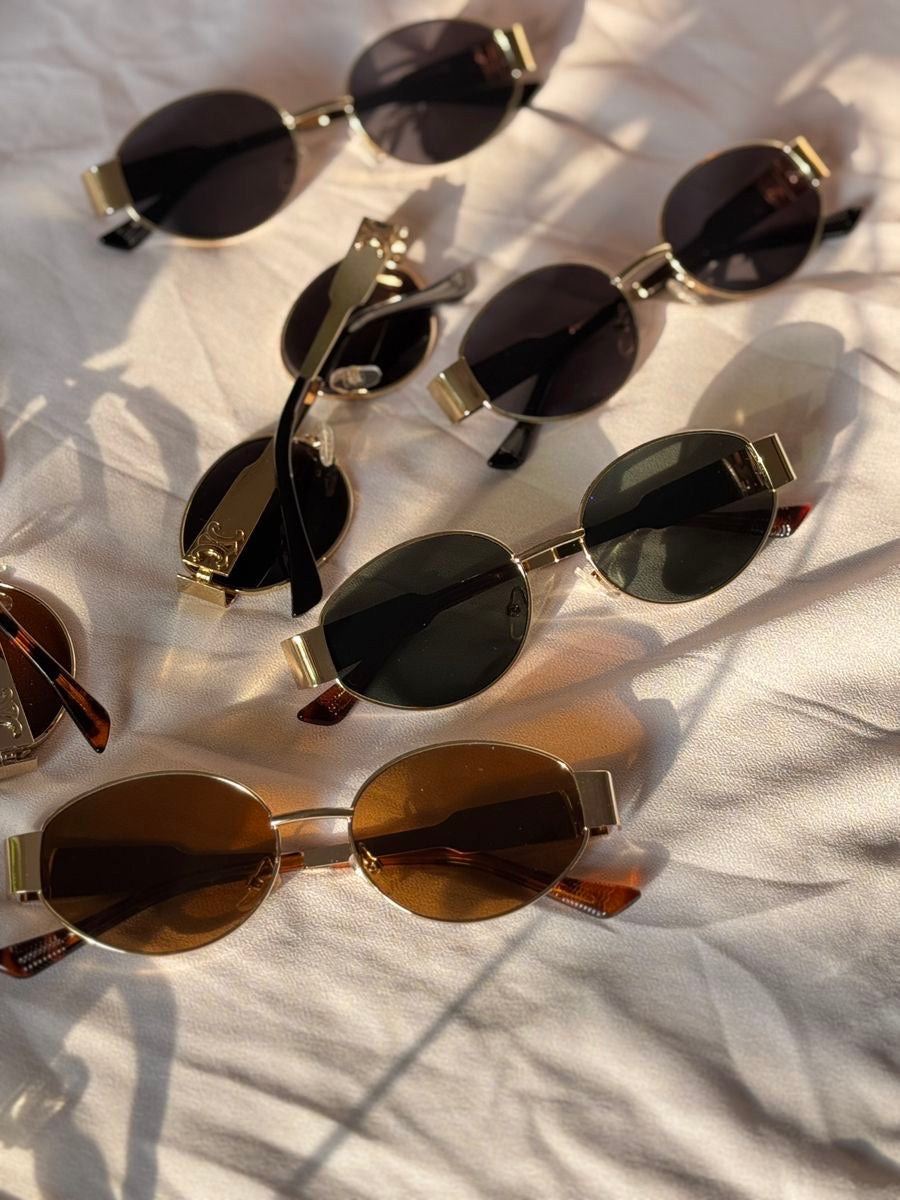 Retro Oval Sunglasses – UV400 Polarized