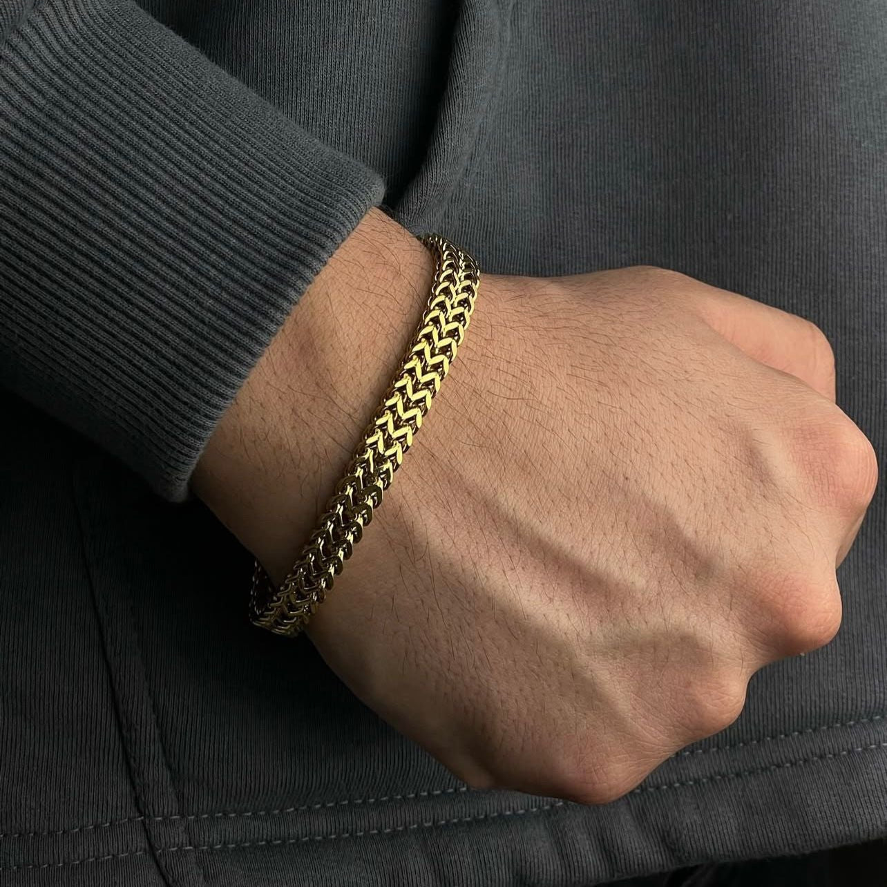 Foxtail Chain Bracelet for Men