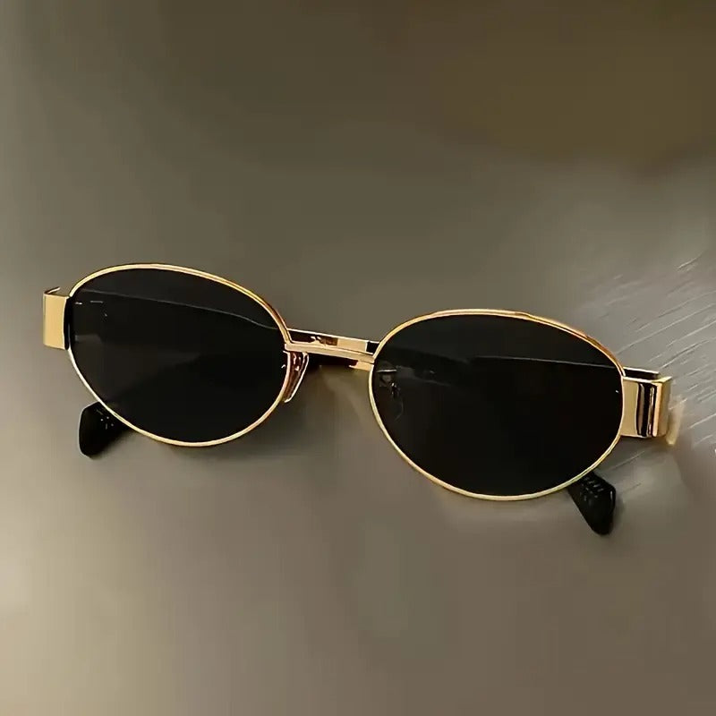 Retro Oval Sunglasses – UV400 Polarized