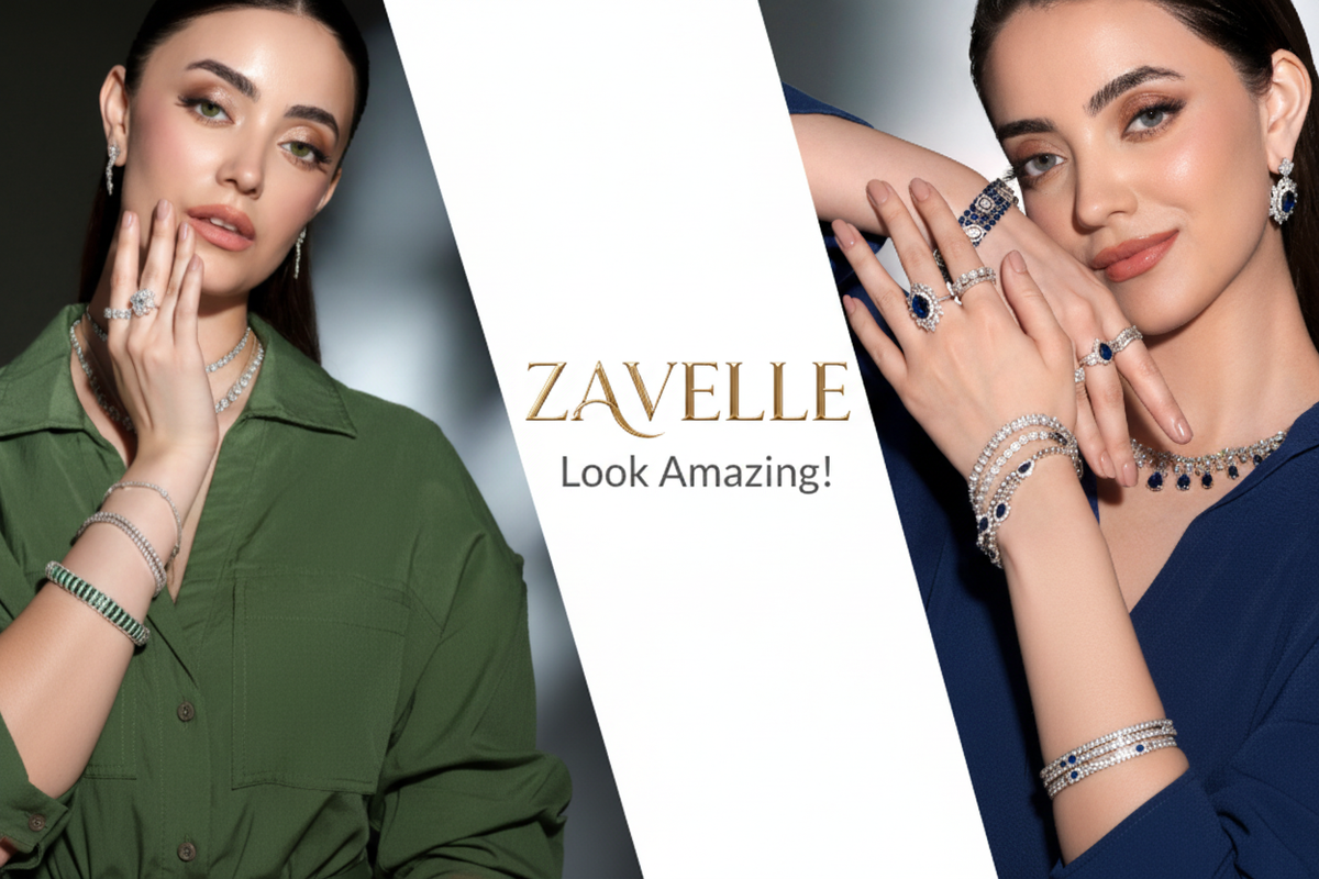 Zavelle Banner with Gold Logo
